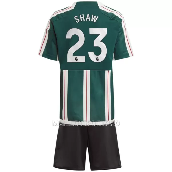 Maillot Manchester United Shaw 23 Enfant Extérieur 2023-24