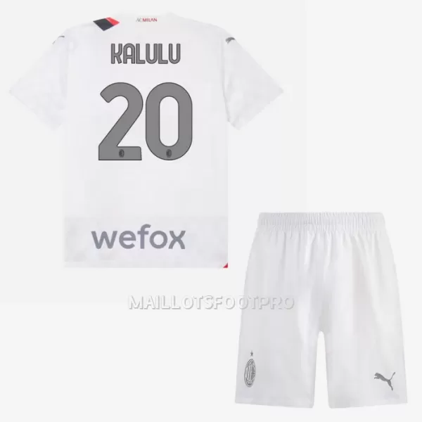 Maillot AC Milan Kalulu 20 Enfant Extérieur 2023-24