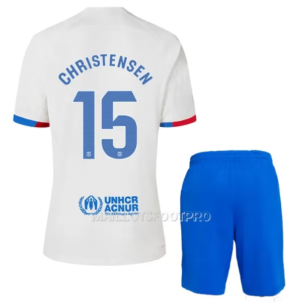 Maillot FC Barcelone Christensen 15 Enfant Extérieur 2023-24