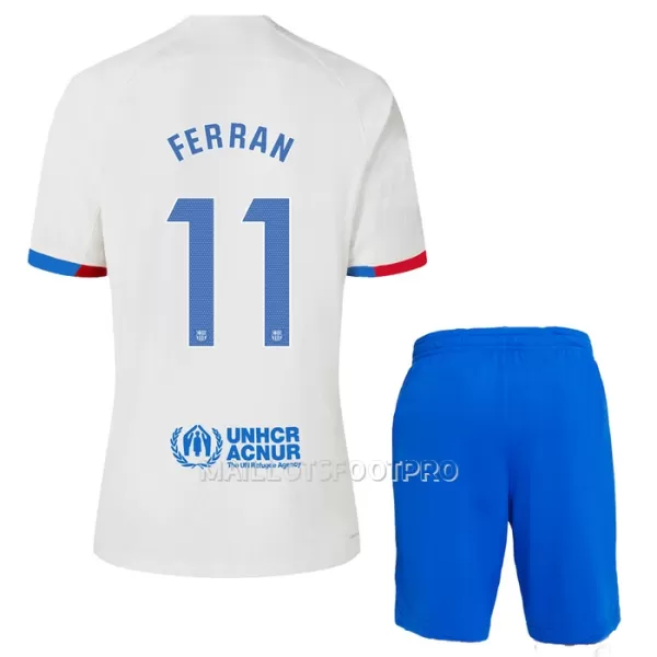 Maillot FC Barcelone Ferran 11 Enfant Extérieur 2023-24