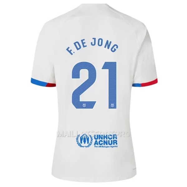 Maillot FC Barcelone Frenkie de Jong 21 Enfant Extérieur 2023-24