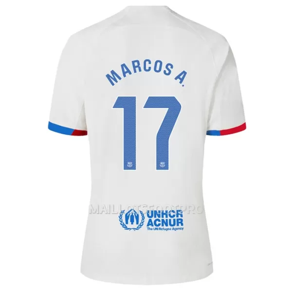 Maillot FC Barcelone Marcos A. 17 Homme Extérieur 2023-24