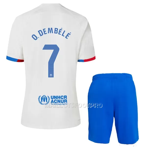 Maillot FC Barcelone O. Dembele 7 Enfant Extérieur 2023-24