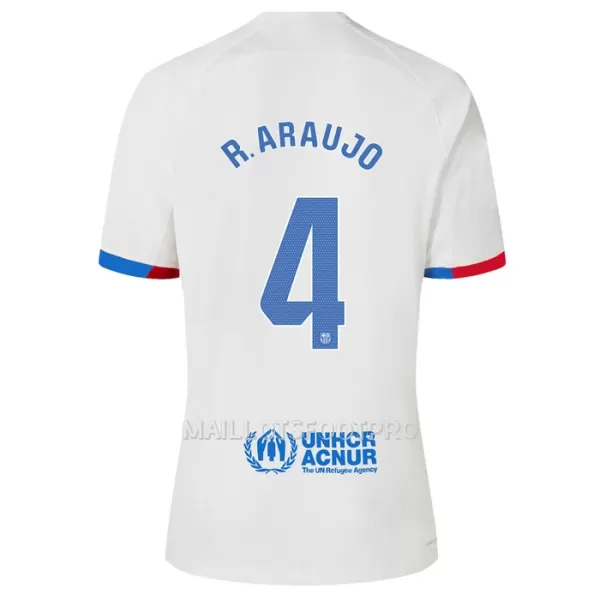 Maillot FC Barcelone R. Araujo 4 Homme Extérieur 2023-24