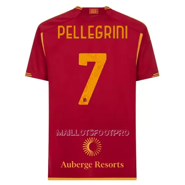 Maillot AS Roma Pellegrini 7 Homme Domicile 2023-24