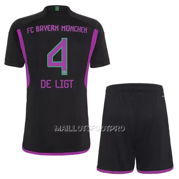 Maillot FC Bayern Munich De Ligt 4 Enfant Extérieur 2023-24