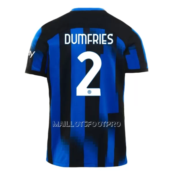 Maillot Inter Milan Dumfries 2 Homme Domicile 2023-24