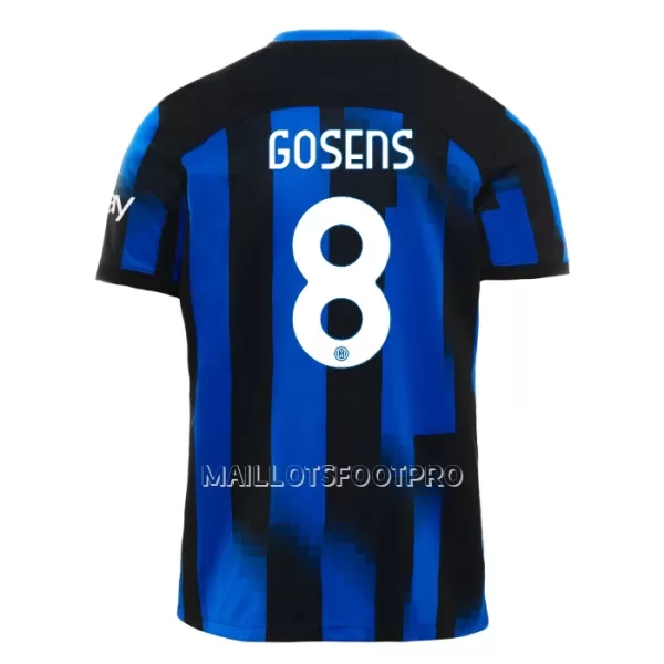 Maillot Inter Milan Gosens 8 Homme Domicile 2023-24