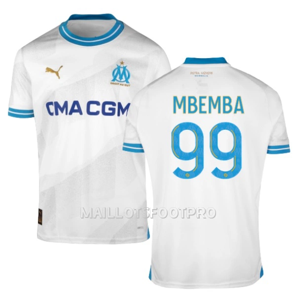 Maillot Olympique de Marseille MBEMBA 99 Homme Domicile 2023-24