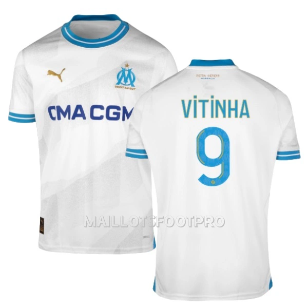 Maillot Olympique de Marseille VITINHA 9 Homme Domicile 2023-24