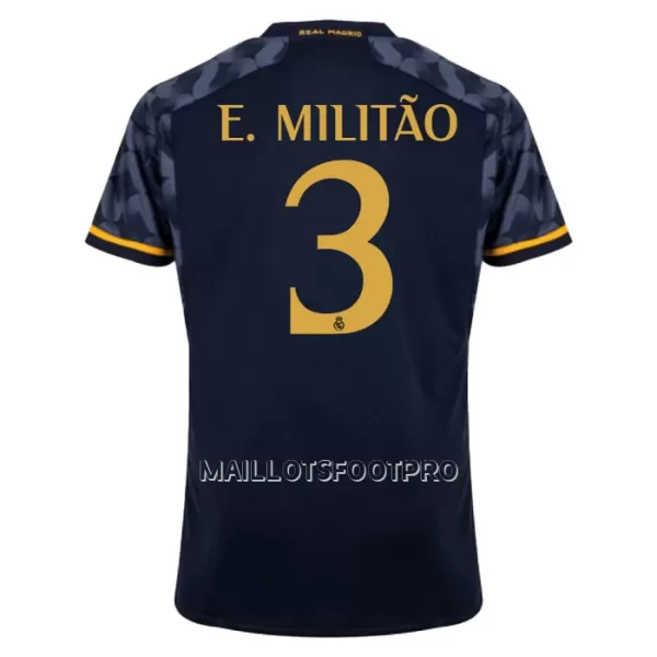 Maillot Real Madrid E. Militao 3 Homme Extérieur 2023-24