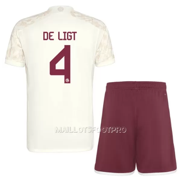 Maillot FC Bayern Munich De Ligt 4 Champions League Enfant Third 2023-24