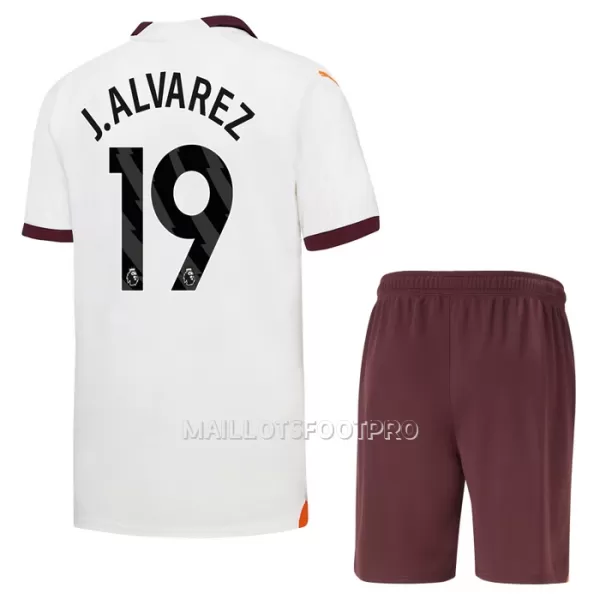 Maillot Manchester City J. Alvarez 19 Enfant Extérieur 2023-24