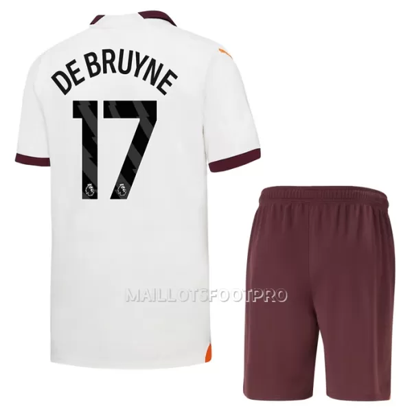 Maillot Manchester City Kevin De Bruyne 17 Enfant Extérieur 2023-24