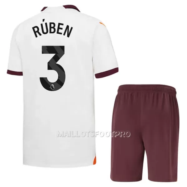 Maillot Manchester City Ruben 3 Enfant Extérieur 2023-24