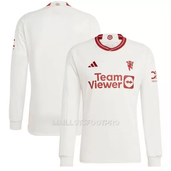 Maillot Manches Longues Manchester United Homme Third 2023-24