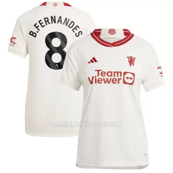 Maillot Manchester United Bruno Fernandes 8 Femme Third 2023-24