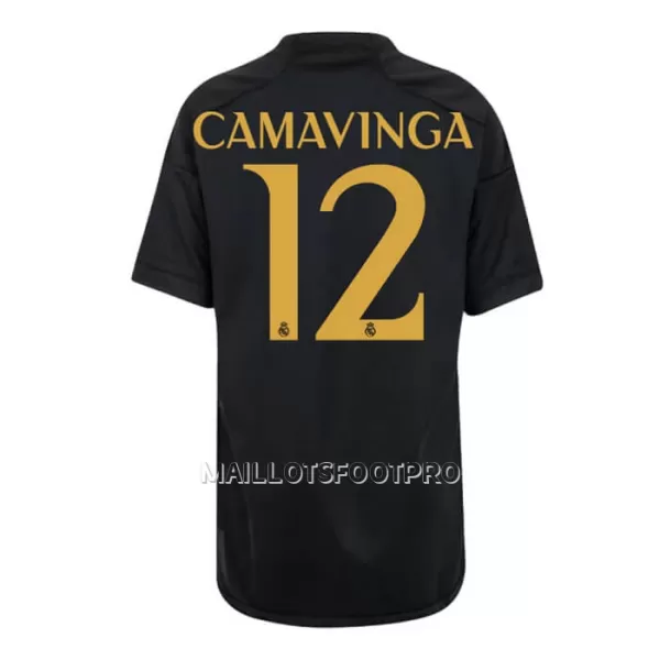 Maillot Real Madrid Camavinga 12 Enfant Third 2023-24