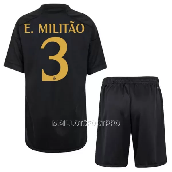 Maillot Real Madrid E. Militao 3 Enfant Third 2023-24