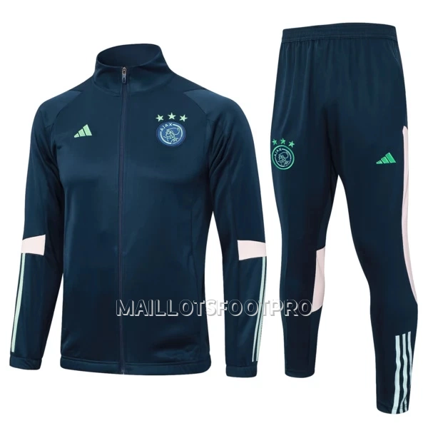 Ajax Amsterdam Ensemble Vestes d'Entraînement Homme 2023-24 Bleue