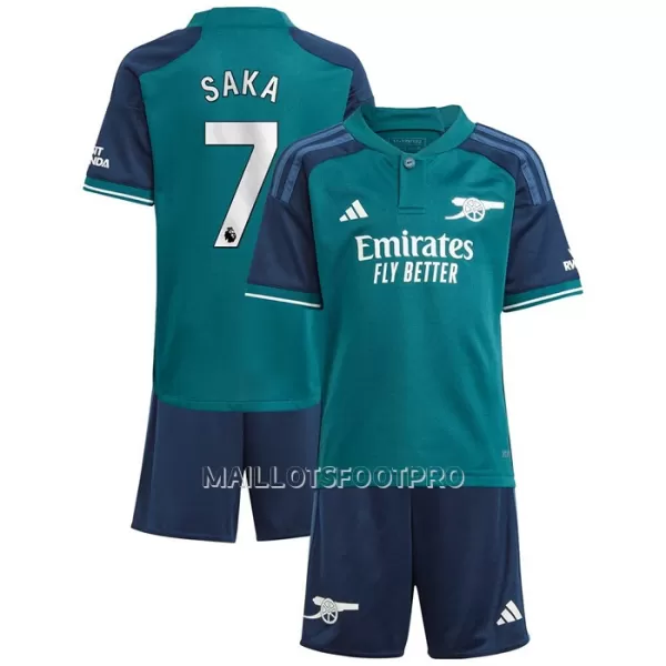 Maillot Arsenal Saka 7 Enfant Third 2023-24