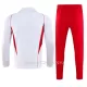 CR Flamengo Ensemble Sweat d'Entraînement Homme 2023-24 Quart-Zip Blanche