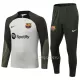 FC Barcelone Ensemble Sweat d'Entraînement Homme 2023-24 Quart-Zip Gris