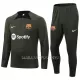 FC Barcelone Ensemble Sweat d'Entraînement Homme 2023-24 Quart-Zip Verte