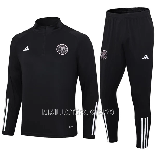 Inter Miami CF Ensemble Sweat d'Entraînement Homme 2023-24 Quart-Zip Noire