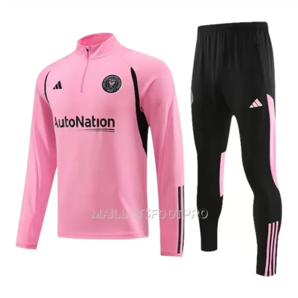 Inter Miami CF Ensemble Sweat d'Entraînement Homme 2023-24 Quart-Zip Rose