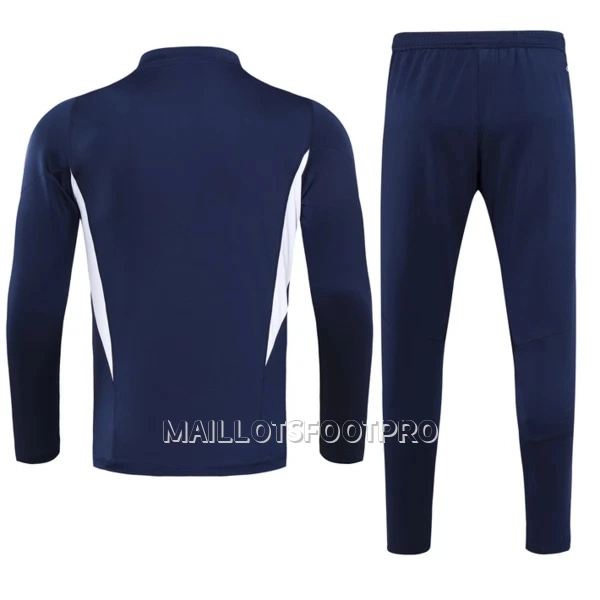 Italie Ensemble Sweat d'Entraînement Homme 2023-24 Quart-Zip Navy