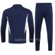 Italie Ensemble Sweat d'Entraînement Homme 2023-24 Quart-Zip Navy