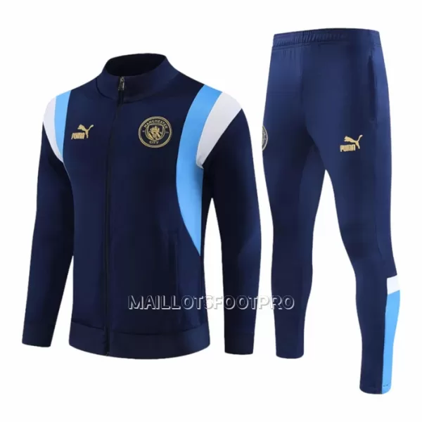 Manchester City Ensemble Vestes d'Entraînement Homme 2023-24 Navy