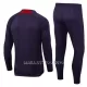 Paris Saint-Germain Ensemble Sweat d'Entraînement Homme 2023-24 Quart-Zip Violet