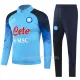 SSC Naples Ensemble Sweat d'Entraînement Homme 2023-24 Quart-Zip Bleue