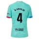 Maillot FC Barcelone R. Araujo 4 Homme Third 2023-24