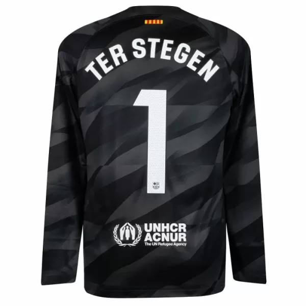 Maillot Gardien FC Barcelone Ter Stegen 1 Homme Extérieur 2023-24 Manches Longues