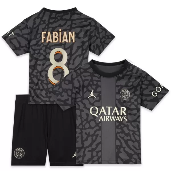 Maillot Paris Saint-Germain Fabian 8 Enfant Third 2023-24