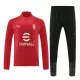 AC Milan Kit Sweat d'Entraînement Homme 2023-24 Quart-Zip Rouge