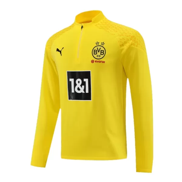 Borussia Dortmund Kit Sweat d'Entraînement Homme 2023-24 Quart-Zip Jaune