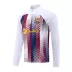 FC Barcelone Kit Sweat d'Entraînement Homme 2023-24 Quart-Zip Blanche