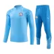 Manchester City Kit Sweat d'Entraînement Homme 2023-24 Quart-Zip Bleue