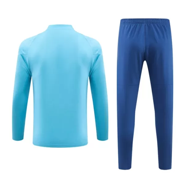 Olympique de Marseille Kit Sweat d'Entraînement Homme 2023-24 Quart-Zip Bleue