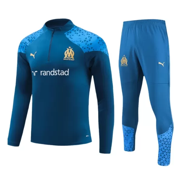 Olympique de Marseille Kit Sweat d'Entraînement Homme 2023-24 Quart-Zip Navy