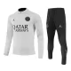 Paris Saint-Germain Kit Sweat d'Entraînement Homme 2023-24 Quart-Zip Gris