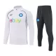 SSC Naples Kit Sweat d'Entraînement Homme 2023-24 Quart-Zip Blanche