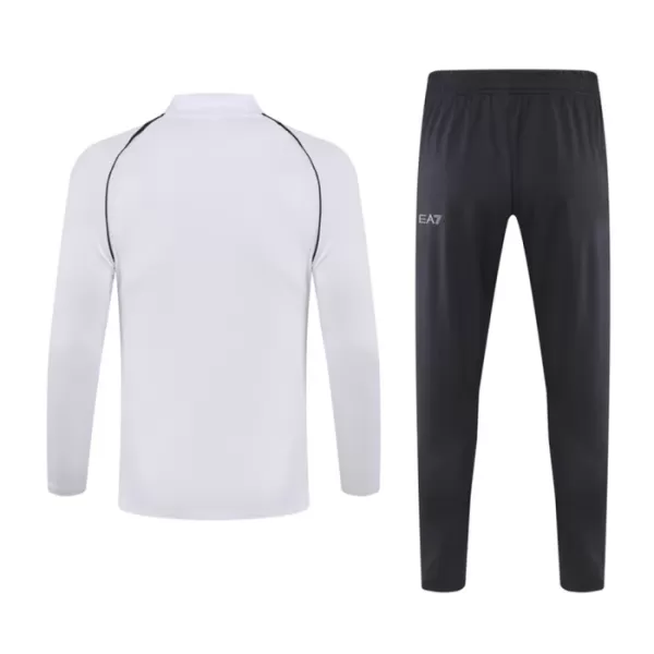 SSC Naples Kit Sweat d'Entraînement Homme 2023-24 Quart-Zip Blanche