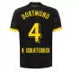 Maillot Borussia Dortmund N. Schlotterbeck 4 Homme Extérieur 2023-24