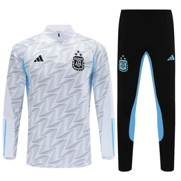 Argentine Kit Sweat d'Entraînement Enfant 2023-24 Quart-Zip Blanche