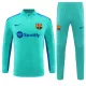 FC Barcelone Kit Sweat d'Entraînement Enfant 2023-24 Quart-Zip Bleue